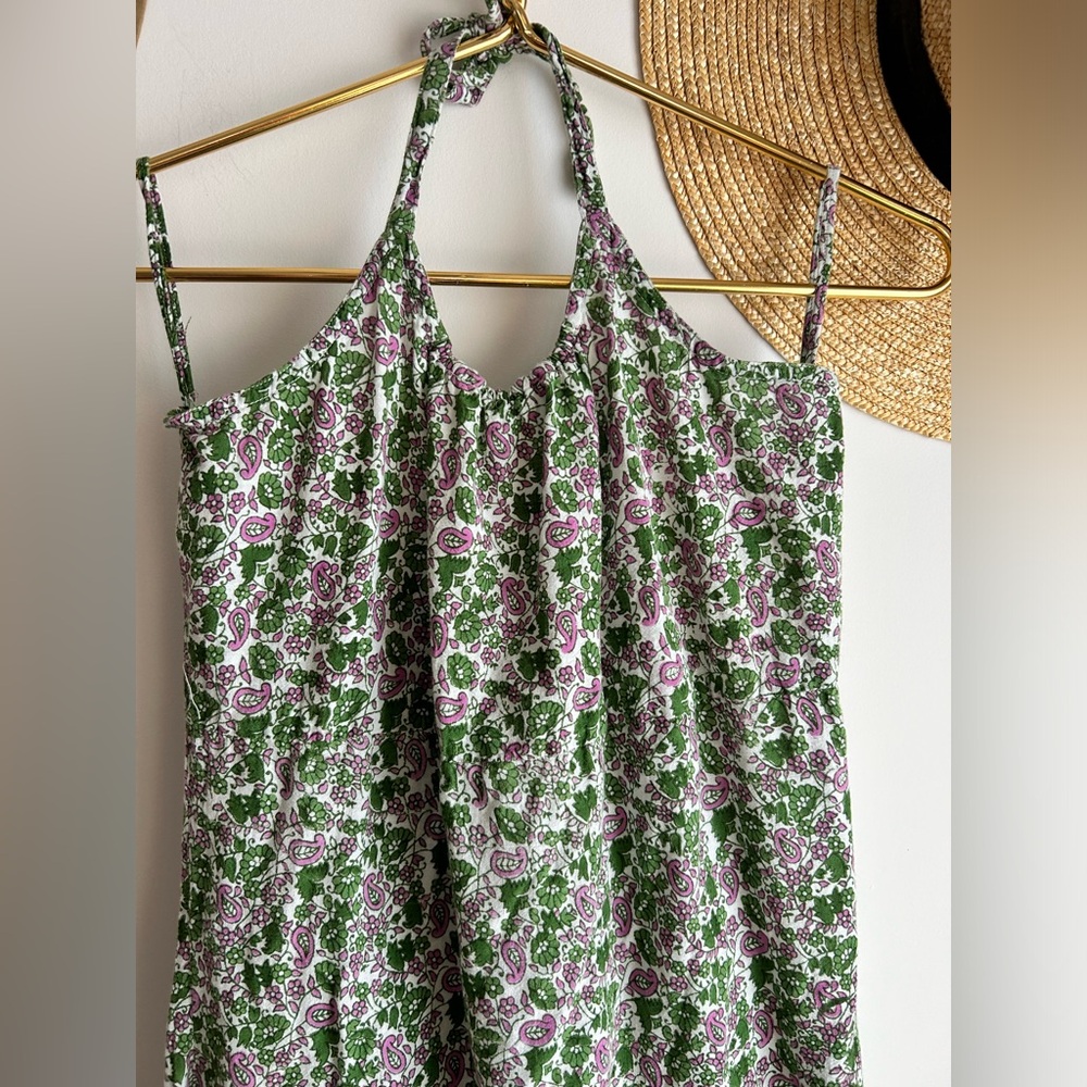 90βs True Vintage green floral maxi dress - Picture 9 of 10